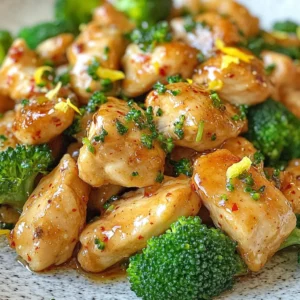 - 2 boneless, skinless chicken breasts - 2 cups broccoli florets - 4 tablespoons unsalted butter - 4 cloves garlic, minced The main ingredients create the heart of this dish. Chicken gives you protein, while broccoli offers crunch and color. Garlic adds a rich flavor, and butter brings it all together. - 1 teaspoon Italian seasoning - 1 teaspoon paprika - Salt and pepper to taste - 1 lemon, zested and juiced Seasonings enhance the taste. Italian seasoning adds herbs, while paprika provides a hint of warmth. Salt and pepper balance the flavors. Lemon brightens the dish, making it fresh and lively. - Fresh parsley, chopped for garnish Garnish is not just for looks. Fresh parsley adds a pop of green. It also gives a fresh taste. This small touch can elevate your dish. {{ingredient_image_1}} - Cutting chicken and seasoning: First, cut the chicken breasts into small, bite-sized pieces. This helps them cook evenly. Next, season the chicken with salt, pepper, paprika, and Italian seasoning. This mix brings out great flavor. - Preparing broccoli: Rinse the broccoli florets under cold water. Make sure they are clean and fresh. Cut any larger pieces to match the size of the chicken. This helps them cook at the same rate. - Sautéing chicken: Heat 2 tablespoons of butter in a large skillet over medium heat. Once the butter melts, add the seasoned chicken pieces. Cook for about 6 to 8 minutes. Make sure the chicken turns golden brown and is cooked through. Remove the chicken and set it aside. - Cooking garlic and broccoli: In the same skillet, add the remaining 2 tablespoons of butter. When it melts, add the minced garlic and sauté it for 1 minute. You want it to smell great, but don’t burn it! Next, toss in the broccoli florets and cook for about 4 to 5 minutes. They should be bright green and tender. - Combining ingredients: Return the cooked chicken to the skillet with the broccoli. Squeeze in lemon juice and add the zest. Mix everything well. This step helps combine the flavors and makes the dish pop. - Adjusting seasoning: Taste the dish and see if it needs any more salt, pepper, or seasoning. Adjust it to your liking. - Garnishing and serving: Once everything is cooked and seasoned, remove the skillet from heat. Sprinkle fresh chopped parsley on top for a nice touch. Serve this dish warm and enjoy a flavorful meal! - Start with fresh, boneless chicken breasts for the best flavor. - Cut the chicken into bite-sized pieces for even cooking. - Season the chicken with salt, pepper, paprika, and Italian seasoning. This blend adds great flavor. - Let the chicken sit for a few minutes after seasoning. This helps the spices stick. - Use fresh broccoli florets for a vibrant look and taste. - Cook the broccoli just until it is tender but still bright green. - Sauté the broccoli for about 4-5 minutes. This timing keeps it crunchy. - Add a splash of water to steam the broccoli if needed. This will help it cook evenly. - Consider adding fresh herbs like thyme or basil for extra aroma. - A pinch of red pepper flakes can add a nice kick. - You can toss in cherry tomatoes for added color and sweetness. - Try adding chopped nuts for crunch and texture. Almonds or pine nuts work well. Pro Tips Perfectly Cooked Chicken: Ensure that the chicken is cut into uniform pieces to promote even cooking. Use a meat thermometer to check for doneness; the internal temperature should reach 165°F (75°C). Garlic Handling: To avoid burning the garlic, keep the heat at medium and watch it closely. Garlic burns quickly, which can turn your dish bitter. Broccoli Brightness: For vibrant green broccoli, consider blanching it briefly before adding it to the skillet. This helps preserve its color and nutrients. Flavor Boost: Enhance the dish by adding red pepper flakes for a spicy kick or a splash of soy sauce for an umami boost when sautéing the broccoli. {{image_2}} You can change the chicken for shrimp or tofu. Shrimp cooks quickly and adds a sweet taste. Just sauté it until pink. Tofu can give a nice texture. Use firm tofu for better results. Simply cube it and cook until golden. If you want a leaner option, turkey works well. Ground turkey or turkey breast can fit nicely into this dish. Feel free to swap in different veggies for fun. Bell peppers, snap peas, or carrots can add color and crunch. You can even use cauliflower for a low-carb choice. Think about seasonal veggies too. Asparagus in spring or squash in fall can make this dish fresh and exciting. If you need gluten-free options, just check your seasonings. Most spices are safe, but read labels. You can also use gluten-free soy sauce for more flavor. For low-carb options, skip the butter and use olive oil. You can replace the broccoli with zucchini or other low-carb veggies to keep it light and tasty. To store leftovers, place the chicken and broccoli in an airtight container. Use glass or plastic containers that seal well. Make sure to cool the dish to room temperature before sealing. This helps keep the flavors fresh and tasty. To freeze, let the dish cool completely. Transfer it to a freezer-safe bag or container. Be sure to remove as much air as possible. This keeps ice crystals from forming. When you are ready to eat, thaw it in the fridge overnight. Reheat in a skillet over low heat. Stir gently to heat evenly. For freshness, store leftovers in the fridge for up to three days. If frozen, use within three months for best quality. Signs of spoilage include off smells, changes in color, or a slimy texture. If you see any of these, it’s best to toss it out. You can serve this dish with many sides. Here are some great options: - Rice, white or brown - Quinoa for a nutty flavor - Mashed potatoes for comfort - Pasta to soak up the sauce - Crusty bread to mop up the garlic butter Pairing a salad can also be nice. A light green salad adds freshness. A simple vinaigrette works well. Yes, you can prep this dish in advance. Start by cutting the chicken and broccoli. You can season the chicken ahead too. Store the chicken and broccoli in the fridge. Use an airtight container to keep them fresh. Reheat them in a skillet before serving. Add a little butter or oil to keep it moist. This recipe works well for meal prep. Cook a larger batch and divide it into portions. Use clear containers so you can see what's inside. This makes it easy to grab a meal during the week. Just heat and enjoy. Yes, you can make this dish dairy-free. Try using olive oil instead of butter. It gives a nice flavor. For creaminess without dairy, consider using coconut cream. It adds richness and works well with garlic. This blog post covered key ingredients, cooking steps, and helpful tips for making Garlic Butter Chicken Broccoli. You learned about the main ingredients, seasonings, and even variations for different diets. Remember, you can adapt the recipe to fit your taste. Store your leftovers well, and enjoy meals for days. With a bit of creativity, you can make this dish your own. Happy cooking!