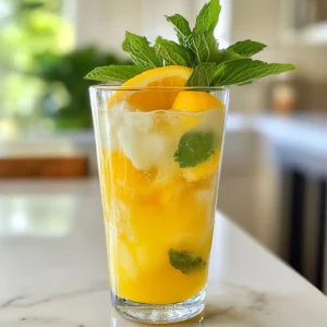 - 2 cups coconut water - 1 cup freshly squeezed orange juice - 1 cup freshly squeezed lemon juice - 2 tablespoons honey or agave syrup - 1/2 teaspoon sea salt - 2 cups water - Optional: 1/2 teaspoon grated ginger - Fresh mint leaves for garnish To make a refreshing homemade natural sports drink, gather these simple ingredients. Coconut water serves as a great base. It hydrates and provides essential electrolytes. Freshly squeezed orange juice adds natural sweetness and vitamin C. Lemon juice gives a zesty kick and bright flavor. You can sweeten your drink with honey or agave syrup. Adjust the sweetness to your taste. Sea salt is key; it helps replace lost electrolytes after exercise. Water dilutes the flavors and keeps the drink light. For an extra punch, consider adding grated ginger. It helps with digestion and adds a spicy note. Fresh mint leaves not only look pretty but also add a cool flavor. This drink is all about balance and freshness, making it a perfect post-workout refreshment. {{ingredient_image_1}} - Mixing the base ingredients Start by grabbing a large bowl or pitcher. Pour in 2 cups of coconut water. Then, add 1 cup of freshly squeezed orange juice and 1 cup of freshly squeezed lemon juice. This mix gives you a tasty and refreshing base. - Adding sweeteners and salt Next, add 2 tablespoons of honey or agave syrup. Stir it well until it dissolves completely. This step adds a nice sweetness to balance the tanginess. Now, sprinkle in 1/2 teaspoon of sea salt. This salt helps replace lost electrolytes, which is key for hydration. - Adjusting consistency and flavor Slowly add 2 cups of water to the mixture. Stir continuously as you pour. This helps you reach the perfect taste and thickness. If you like a spicy twist, add 1/2 teaspoon of grated ginger. Mix it in well. Taste your drink and adjust sweetness or salt if needed. - Chilling and serving suggestions Chill your drink in the fridge for about 30 minutes. You can also serve it right away over ice. Pour the drink into glasses and add fresh mint leaves on top for a lovely finish. This adds a burst of freshness and looks great! - How to choose ripe fruits for juicing: Look for oranges and lemons that feel heavy for their size. The skin should have a slight shine. Avoid fruits with blemishes or soft spots. Fresh fruits give the best juice. - Adjusting sweetness and salt levels: Start with the recipe's measurements. Taste the drink after mixing. If it's too sweet, add a bit more lemon juice. If it’s not salty enough, sprinkle in a tiny pinch of sea salt. A little goes a long way. - Best practices for mixing and storage: Use a clean pitcher for mixing. Stir well until all the ingredients blend. Store your drink in the fridge. It tastes best fresh but lasts for three days. - Incorporating ginger and mint: Grate fresh ginger for a spicy kick. Mint leaves add a fresh aroma. Mix them in right before serving for the best flavor. - Other flavor combinations to consider: Try adding pineapple juice for a tropical twist. You can also mix in berries like strawberries or blueberries. Each adds a unique taste and color. Pro Tips Fresh Juice Matters: Always use freshly squeezed juices for the best flavor and maximum nutritional benefits. Bottled juices often contain preservatives and sugar, which can alter the taste and healthiness of your drink. Adjust Sweetness to Taste: Depending on your preference and the sweetness of the oranges, you might want to adjust the amount of honey or agave syrup. Start with less and add more as needed to achieve your desired sweetness. Chill for Refreshing Taste: Allow the drink to chill in the refrigerator for at least 30 minutes. This enhances the flavors and makes it extra refreshing, especially on a hot day. Experiment with Flavors: Feel free to add other ingredients like berries or cucumber for extra flavor and nutrition. You can also substitute different citrus fruits to create your own unique blend! {{image_2}} Coconut water is a key part of this drink. It is full of natural electrolytes. These help keep you hydrated. This drink can quickly replace fluids lost while you exercise. The potassium in coconut water helps your muscles work well. Citrus juices, like orange and lemon, add great taste and health. They are rich in vitamin C. This vitamin boosts your immune system. Freshly squeezed juices also add flavor and a bit of sweetness. They help balance the flavors in your drink. Honey or agave syrup adds a touch of sweetness. Both are natural sugars. They give you quick energy. Sea salt plays an important role, too. It helps replace lost sodium. This is vital after sweating. Together, these ingredients help maintain your electrolyte balance. Homemade sports drinks hold many advantages. First, they have better nutrition. You control what goes into your drink. You avoid the extra sugars and chemicals often found in store-bought drinks. Making your own drink is also cheaper. You can create several servings for less cost than one bottle from the store. Many commercial drinks contain preservatives. These keep drinks fresh longer but can be unhealthy. By making your own, you enjoy fresh ingredients without any unwanted extras. This way, you can feel good about what you drink. You can easily change the flavor of your homemade natural sports drink. Here are a few fun options: - Tropical fruit options: Use pineapple or mango juice instead of orange juice. These fruits add a sweet and sunny taste. - Herbal infusions: Try adding fresh basil or rosemary. These herbs give a fresh twist and can be very refreshing. - Berry blends: Blend in strawberries or blueberries for a fruity flavor. They add natural sweetness and vibrant color. You can adjust the recipe to fit different diets. Here are some smart swaps: - Vegan alternatives: Replace honey with maple syrup or agave syrup. These options keep your drink vegan while still adding sweetness. - Low-sugar options: Reduce honey or syrup for a lower sugar drink. You can also add more citrus juice for flavor without extra sugar. Can I use frozen fruit instead of fresh? Yes, you can use frozen fruit. It blends well and keeps the drink cold. Just make sure to thaw the fruit a bit before blending. This way, you still get great flavor and nutrients. How long does this drink last in the fridge? This drink lasts about three days in the fridge. Make sure to store it in a sealed container. Always check for freshness before drinking. Is this drink suitable for all ages? Yes, this drink is great for everyone. Kids and adults can enjoy the taste and benefits. Just adjust the sweetness for younger kids if needed. Can I adjust the electrolytes for different activities? Absolutely! You can change the salt and honey levels based on your needs. If you exercise hard, add more sea salt. For light activities, keep it balanced. Feel free to experiment! Making your own sports drink is easy and fun. You learned about key ingredients, like coconut water and fresh juices. We covered steps for mixing and enhancing the flavor with tips for success. You also discovered the benefits of natural ingredients compared to store-bought drinks. Keep experimenting with variations to find your favorite flavor. Homemade drinks offer great taste and health benefits without added junk. Now, you can stay hydrated and feel good while being active. Enjoy your refreshing creations!