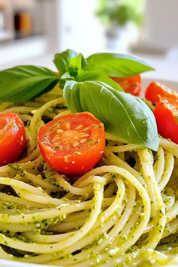 To make Minute Ricotta Pesto Pasta, you need a few key ingredients. Here’s the list for your shopping: - Pasta options: Choose either 8 ounces of spaghetti or penne pasta. Both work well. - Ricotta cheese: Use 1 cup of fresh ricotta cheese for a creamy texture. - Nutritional yeast or Parmesan cheese options: For a cheesy flavor, pick ¼ cup of nutritional yeast or grated Parmesan cheese. - Pine nuts alternatives: You’ll need ¼ cup of pine nuts, but you can swap them for walnuts or sunflower seeds if needed. - Garlic specifics: Use 2 minced garlic cloves for a bold taste. - Olive oil type: Extra virgin olive oil is best, about ⅓ cup, for richness. - Additional garnishes: Cherry tomatoes, halved, and more fresh basil leaves make lovely, colorful toppings. Gather these ingredients, and you’ll be ready to whip up a quick and tasty meal! To cook pasta al dente, start by boiling salted water in a large pot. The salt helps flavor the pasta. Add 8 ounces of spaghetti or penne. Stir occasionally to prevent sticking. Cook until the pasta is firm yet tender. This usually takes about 8 to 10 minutes. Check the package for specific times. When the pasta is ready, drain it in a colander. Be sure to reserve ½ cup of the pasta water before draining. This starchy water helps adjust the sauce later. Using a food processor makes quick work of your pesto. In the bowl, add 1 cup of fresh basil leaves, ½ cup of ricotta cheese, and ¼ cup of nutritional yeast or grated Parmesan cheese. Toss in ¼ cup of pine nuts and 2 minced garlic cloves. Pulse the mixture until it blends well. You want a smooth texture. While blending, slowly add ⅓ cup of extra virgin olive oil. This helps create a creamy sauce. Once smooth, season with salt and pepper to taste. In a large mixing bowl, combine the drained pasta and your freshly made pesto. Mix well to coat all the pasta. If the pesto seems too thick, add the reserved pasta water a tablespoon at a time. This helps achieve your desired consistency. Toss everything together to ensure the pasta is evenly covered. Serve immediately, garnished with halved cherry tomatoes and fresh basil leaves for a lovely touch. To make the pesto just right, taste it as you go. If it needs more flavor, add salt or pepper. Don’t be shy! You can switch out pine nuts. Use walnuts or sunflower seeds for a twist. Each nut brings a different taste and texture. Serve the pasta warm for the best flavor. It tastes great right after mixing. For a lovely look, add slices of cherry tomatoes on top. Fresh basil leaves add color and a nice hint of flavor. One common mistake is overcooking the pasta. Keep an eye on it! Cook it until it’s al dente, which means firm but not hard. Another mistake is not blending the pesto well. Make sure to mix until it’s smooth and creamy for the best taste. {{image_2}} To make this dish vegan, you can swap out the ricotta cheese. A great substitute is tofu. Use firm tofu for a nice texture. Blend it until smooth. You can also try cashew cream. Soak cashews in water, then blend them. This adds a rich, creamy taste. For extra nutrition, consider adding nutritional yeast. It gives a cheesy flavor and packs in B vitamins. You can mix in some spinach or kale for added greens. These ingredients keep the dish healthy and tasty. Adding protein makes this dish heartier. You can use grilled chicken or shrimp. Both options pair well with the pesto and pasta. If you choose chicken, cook it in a pan until golden. For shrimp, sauté them until they turn pink. To incorporate protein, cook it separately. Then, toss it with the pasta and pesto. This way, every bite has flavor and protein. You can also try chickpeas for a plant-based protein option. You can adjust this dish with seasonal veggies. In spring, add peas or asparagus. In summer, try zucchini or bell peppers. For fall, consider adding roasted butternut squash. These veggies add color and taste. You can also tweak the pesto. In summer, use fresh herbs like parsley. In fall, add some walnuts for a nutty flavor. These small changes keep your pasta fresh and exciting all year round. To keep your Minute Ricotta Pesto Pasta fresh, store it in an airtight container. This helps prevent moisture loss and keeps flavors intact. Place the container in the fridge right after serving. Your pasta will stay good for about 3 days. After that, the taste and texture may change. When it’s time to enjoy leftovers, heat them gently. I recommend using a skillet over low heat. Add a splash of water or olive oil to keep it moist. Stir often to avoid burning. If you use a microwave, cover the dish with a damp paper towel. This helps prevent sogginess while reheating. You can freeze Minute Ricotta Pesto Pasta for long-term storage. To freeze, place the pasta in a freezer-safe container or a zip-top bag. Try to remove as much air as possible. It will keep well for up to 2 months. When you’re ready to eat, thaw it in the fridge overnight. Reheat gently on the stove for the best results. Making Minute Ricotta Pesto Pasta takes about 20 minutes. - Prep time: 10 minutes to gather and prepare all the ingredients. - Cook time: 10 minutes to boil pasta and blend the pesto. In just 20 minutes, you can have a delicious meal ready to enjoy. Yes, you can use store-bought pesto. - Advantage of homemade: Homemade pesto tastes fresher and more vibrant. - Store-bought convenience: It saves time and works well in a pinch. If you want to try something new, I suggest making your own pesto when you can! Yes, Minute Ricotta Pesto Pasta can be healthy. - Nutritional benefits: Ricotta cheese adds protein and calcium. - Fresh basil: It provides vitamins A, C, and K. - Pine nuts: They offer healthy fats and fiber. Just keep an eye on the portion size and enjoy balanced meals! This blog covered the key steps to make Minute Ricotta Pesto Pasta. We discussed the needed ingredients, from pasta to olive oil. I shared tips for cooking pasta and preparing pesto in a food processor. You learned how to mix the flavors just right. Remember to avoid common mistakes for the best results. Cooking should be fun and easy. Enjoy making this dish and share it with friends!