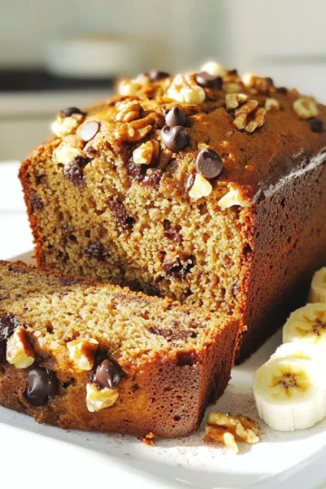 - Ripe bananas: They are key for flavor and moisture. Ripe bananas give natural sweetness and a soft texture. - Options for ripeness: Look for bananas with brown spots. They are best for baking. Yellow bananas can work, but they won't be as sweet. - Melting coconut oil: It adds healthy fats. It works better than butter because it is plant-based. Coconut oil keeps the bread moist without extra dairy. - Honey vs. maple syrup: Honey is sweeter and adds a nice flavor. Maple syrup has a unique taste, but both are healthy. Honey has more nutrients, while maple syrup is lower in calories. - Whole wheat flour: This flour is more nutritious than white flour. It has more fiber, which helps digestion. Whole wheat flour adds a nutty taste to the bread. - Role of rolled oats: Oats add fiber and help with texture. They make the bread heartier and more filling. Oats also help lower cholesterol. First, preheat your oven to 350°F (175°C). This step is key. Preheating helps the bread bake evenly. If you skip this, your bread may cook unevenly. Next, prepare your loaf pan. You can lightly grease a 9x5 inch pan with coconut oil. Alternatively, you can line it with parchment paper. Lining the pan makes it easier to remove the bread later. Now, let’s mix the wet ingredients. Start by mashing the ripe bananas in a bowl. Add the melted coconut oil and stir well. This blending is important for a smooth texture. Then, add honey or maple syrup, eggs, and vanilla extract. Mix until everything is smooth. In another bowl, whisk the baking soda, salt, cinnamon, and whole wheat flour. This step ensures even distribution of the dry ingredients. Gradually add the dry mix to the wet mix. Stir gently until just combined. Be careful not to over-mix the batter. This keeps your banana bread light and fluffy. Pour the batter into your prepared loaf pan. Smooth the top with a spatula for an even bake. Bake in your preheated oven for 50-60 minutes. To check if it’s done, insert a toothpick into the center. If it comes out clean, your bread is ready. Once baked, let the bread cool in the pan for about 10 minutes. This helps it firm up. After that, transfer it to a wire rack to cool completely. Cooling helps maintain the perfect texture and flavor. Using overripe bananas is key for great banana bread. They bring natural sweetness and moisture. Look for bananas that are brown or have dark spots. The mushier, the better! To mash them, use a fork or a potato masher. This makes a smooth mix that blends well. Mixing is crucial for good banana bread. You can fold or stir the batter. Folding is gentle and keeps the air in. This helps your bread rise. Stirring works too but can make the bread dense. Aim for a thick batter. It should not be too runny. To make your banana bread special, add spices or extracts. Cinnamon adds warmth. Vanilla boosts sweetness. You can also add nuts or chocolate chips. Walnuts give a crunchy texture, while chocolate adds richness. Balance the flavors to match your taste. Mix in what you love! {{image_2}} Each slice of healthy banana bread has about 150 calories. It gives you energy without too many empty calories. This recipe uses whole wheat flour, which has more nutrients than regular flour. Whole wheat flour has more fiber, iron, and B vitamins. Fiber helps with digestion and keeps you feeling full. Bananas are a key ingredient. They are rich in potassium, which helps your heart and muscles. They also provide vitamin C, which boosts your immune system. Coconut oil is another star. It supports heart health and helps your metabolism. This oil gives the bread a nice texture, too. You can add dark chocolate chips for a tasty twist. They are packed with antioxidants that fight free radicals in your body. Walnuts and pecans are two great options for nuts. Walnuts have more omega-3 fatty acids, which are good for your brain. Pecan nuts are sweeter and add a nice crunch. Choose the one you like best! You can make banana bread gluten-free easily. The best options for flour are almond flour, coconut flour, or a gluten-free all-purpose mix. Each flour gives a different taste and texture. Coconut flour absorbs more liquid, so add an extra egg or more mashed bananas. Almond flour makes the bread moist and dense, which many love. For a vegan version, you need to replace the eggs. Flaxseed meal mixed with water works great. Use one tablespoon of flaxseed meal with three tablespoons of water for each egg. For dairy, try almond milk or oat milk. These options keep the flavor and texture just right. You can spice up your banana bread with nutmeg, ginger, or cardamom. Each spice adds a unique taste. If you want more texture, mix in dried fruits like raisins or cranberries. Seeds like chia or pumpkin also work well. For a nutty touch, add almond or peanut butter. Each mix-in gives your banana bread a new twist. To keep your banana bread fresh at room temperature, wrap it tightly in plastic wrap. This helps prevent air from drying it out. You can also store it in an airtight container. Place it in a cool, dry spot in your kitchen. Avoid direct sunlight and heat sources. If you want to save banana bread for later, freezing is a great option. Let the bread cool completely before wrapping it. Use plastic wrap or aluminum foil to wrap it tightly. Then, place it in a freezer-safe bag. When you’re ready to enjoy it, take it out and thaw it in the fridge overnight or at room temperature for a few hours. Banana bread can last about 3 to 5 days at room temperature. If you freeze it, it can last up to 3 months. Always check for signs of spoilage before eating. If you see mold or notice an off smell, it's best to discard it. Enjoy your banana bread while it's fresh! This article covered everything you need for healthy banana bread. We discussed selecting ripe bananas, using better fats like coconut oil, and choosing whole wheat flour. I shared tips for mixing and baking, plus health benefits of the ingredients. We explored variations, storage tips, and how to keep your bread fresh. Remember, healthy baking can still be fun and tasty. Enjoy your delicious banana bread, knowing it’s good for you.