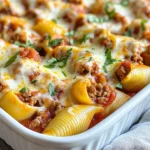 - 20 jumbo pasta shells - 1 pound ground beef - 1 pound Italian sausage, casings removed - 1 cup ricotta cheese - 1 egg - 1 teaspoon garlic powder - 1 teaspoon onion powder - 1 teaspoon Italian seasoning - Salt and pepper to taste - 3 cups marinara sauce - 1 cup shredded mozzarella cheese - Fresh basil or parsley for garnish To make meaty stuffed shells, start with jumbo pasta shells. They hold the filling well. Use one pound of ground beef and one pound of Italian sausage for rich flavor. Mixing these meats gives a great taste and texture. You need ricotta cheese for a creamy filling. An egg helps bind everything together. Garlic powder, onion powder, and Italian seasoning give it that classic Italian flavor. Always add salt and pepper to taste. Marinara sauce is key to keep the shells moist. You’ll need three cups to pour over and under the shells. Finally, topping with shredded mozzarella makes it cheesy and delicious. Garnish with fresh basil or parsley for a pop of color and flavor. - Vegetables for stuffing - Additional cheeses - Herbs and spices You can get creative with add-ins! Chopped spinach or mushrooms can boost flavor and nutrition. You might want to mix in some bell peppers or zucchini for extra texture. Consider adding different cheeses too. Parmesan can add a nutty kick. You could also try provolone for a smoky taste. Fresh herbs like thyme or oregano can elevate the dish even more. - Side salad options - Bread suggestions - Wine pairings Pair your stuffed shells with a fresh side salad. A simple mix of greens, tomatoes, and a light vinaigrette works well. Garlic bread is also a tasty choice. It’s perfect for soaking up any extra sauce. For drinks, a nice red wine like Chianti or a light white wine like Pinot Grigio complements the flavors beautifully. You can also go for sparkling water with lemon for a refreshing non-alcoholic option. {{ingredient_image_1}} - Preheat the oven to 375°F (190°C). - Boil the jumbo pasta shells until they are al dente. Follow the package instructions. Drain the shells and set them aside to cool a bit. - In a large skillet, brown the ground beef and Italian sausage over medium heat. Cook until they are no longer pink. Drain any excess fat. - In a bowl, combine the cooked meat with ricotta cheese, one egg, garlic powder, onion powder, Italian seasoning, salt, and pepper. Mix until everything is well blended. - Carefully fill each pasta shell with the meat and cheese mixture. Do this gently to avoid tearing the shells. Set the stuffed shells aside. - In a baking dish, pour a thin layer of marinara sauce at the bottom. This helps prevent sticking. Place the stuffed shells on top of the sauce. Cover them with the remaining marinara sauce. - Cover the baking dish with aluminum foil. Bake for 25 minutes. - After that, remove the foil and bake for another 10-15 minutes. Look for the cheese to be bubbly and golden. - Once done, take it out of the oven and let it cool for a few minutes. Garnish with fresh basil or parsley before serving. - Avoid overstuffing: Fill each shell with just enough mixture. Overstuffing makes it hard to cook evenly. - Use a spoon or piping bag: A spoon works well, but a piping bag gives you more control. It helps to fill each shell neatly and quickly. - Beyond mozzarella: best cheese options: Try ricotta or provolone for rich flavor. You can also use fontina for a nutty taste. - Melting tips for best texture: For a creamy melt, mix cheeses. Grate them finely and spread them evenly for smooth melting. - Cooking the pasta too long: Cook the shells until just al dente. They will soften more in the oven. - Not letting the dish rest: Let the dish sit for a few minutes after baking. This helps the layers set and makes serving easier. Pro Tips Cook Shells Al Dente: Cooking the pasta shells until al dente ensures they hold their shape and don’t become mushy during baking. Use Fresh Herbs: Garnishing with fresh basil or parsley adds a burst of flavor and color to your dish, making it more appetizing. Make Ahead: You can prepare the stuffed shells in advance and store them in the refrigerator or freezer. Just adjust the baking time if cooking from frozen. Experiment with Cheese: Feel free to mix different cheeses like Parmesan or provolone into the filling for added depth of flavor. {{image_2}} You can make meaty stuffed shells healthier by changing a few ingredients. Instead of ground beef and Italian sausage, try turkey or chicken. These meats have less fat but still taste great. For cheese, consider low-fat options like cottage cheese or low-fat ricotta. These choices keep the flavor but are lighter on calories. If you want a vegetarian dish, swap out the meat for plant-based proteins. Crumbled tofu or lentils work well in the filling. You can also add chopped spinach, zucchini, or mushrooms for extra flavor and nutrients. These veggies boost the dish while keeping it hearty. To spice things up, add chili flakes or diced jalapeños to your filling. This will add a kick to each bite. You can also try different marinara sauces, like spicy arrabbiata or a rich roasted garlic sauce. Each sauce will change the taste and keep your meals exciting. To keep your meaty stuffed shells fresh, use airtight containers. Glass or plastic containers work well. Make sure to let the shells cool down before sealing. Store them in the fridge for up to 3 days. When you are ready to eat, just heat them up! If you want to save some for later, freezing works great. First, let the stuffed shells cool completely. Then, wrap each shell in plastic or place them in a freezer-safe container. They can last up to 3 months in the freezer. For reheating, thaw them overnight in the fridge. Place them in the oven at 350°F (175°C) until hot. In the fridge, meaty stuffed shells last about 3 days. If you see mold or notice a strange smell, it's time to toss them. Always trust your senses. If the shells are dry or hard, they are no longer good to eat. Yes, you can use ground turkey or chicken instead of beef and sausage. These options offer a lighter taste. Ground turkey is leaner, while chicken provides a mild flavor. Both will still give you a great dish. To make Meaty Stuffed Shells gluten-free, choose gluten-free pasta alternatives. Many brands offer gluten-free jumbo shells. You can also use zucchini noodles for a fresh twist. Just ensure the other ingredients are gluten-free too. Yes, you can prep the shells a day before. Cook the pasta and prepare the filling. Stuff the shells, then cover and refrigerate. Bake them the next day. Just add a few extra minutes to the baking time. Leftover filling can be used in many ways. Mix it into scrambled eggs for a tasty breakfast. You can also use it in stuffed peppers or as a topping for baked potatoes. There are so many options! To add spice, mix in crushed red pepper flakes or diced jalapeños. You can also use a spicy sausage. A dash of hot sauce in the filling adds heat without altering the flavor. Experiment to find your perfect spice level! Meaty stuffed shells are a hearty dish made from jumbo pasta filled with meat and cheese. You can customize them with vegetables and different cheeses. Serve them with a fresh salad or crusty bread for a complete meal. Remember the key tips for stuffing and baking to avoid common mistakes. Explore variations like lighter options or vegetarian choices to fit your taste. Follow these steps, and you’ll impress everyone with this delicious, comforting dish!