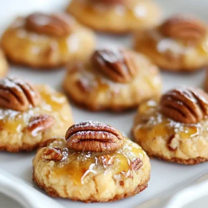 - 1 cup unsalted butter, softened - 1 cup brown sugar, packed - 1/2 cup granulated sugar - 2 large eggs - 1 teaspoon vanilla extract - 2 1/2 cups all-purpose flour - 1 teaspoon baking soda - 1/2 teaspoon salt - 1 cup pecans, chopped - 1 cup mini chocolate chips (optional) - 1/2 cup corn syrup To make these pecan pie cookies, you need a mix of sweet and nutty flavors. The unsalted butter gives a rich taste, while the brown sugar adds a deep sweetness. Granulated sugar helps balance it out. The eggs bind everything together, and vanilla extract gives a warm note. You can add mini chocolate chips if you want a twist. They add a nice touch of sweetness. Using chopped pecans is key for that classic pecan pie taste. If you don’t have them, you can also try walnuts. Feel free to experiment! You can swap out the granulated sugar for coconut sugar or use maple syrup instead of corn syrup. These changes can give your cookies a fun new flavor. {{ingredient_image_1}} 1. Preheat the Oven: Set your oven to 350°F (175°C). This step is key. A hot oven helps the cookies rise and bake evenly. 2. Mix the Butters and Sugars: In a large bowl, mix the softened butter, brown sugar, and granulated sugar. Use a hand mixer or a wooden spoon. Mix until it is light and fluffy. This usually takes about 3 minutes. 3. Add the Eggs: Beat in the eggs one at a time. This helps the mixture blend well. Then, add the vanilla extract. 4. Mix Dry Ingredients: In another bowl, whisk together the flour, baking soda, and salt. This step ensures that the baking soda and salt mix evenly in the cookies. 5. Combine Mixtures: Gradually add the dry mix to the wet mix. Stir until just combined. Do not overmix! Overmixing can make the cookies tough. 6. Fold in Pecans and Chocolate Chips: Gently fold in the chopped pecans and mini chocolate chips if you choose to add them. This adds a nice crunch and flavor. 7. Prepare Corn Syrup Mixture: In a small saucepan, heat the corn syrup and the rest of the chopped pecans over low heat. Stir until warm. This will create a nice topping for the cookies. 1. Scoop the Dough: Use a tablespoon to scoop out cookie dough balls. Place them on prepared baking sheets, leaving about 2 inches between each ball. 2. Make Indentations: Use a teaspoon to make a small indentation in the center of each dough ball. This is where you will add the pecan-corn syrup mix. 3. Add the Corn Syrup Mixture: Drizzle a small amount of the warm pecan-corn syrup into the indentation of each cookie. 4. Bake the Cookies: Place the baking sheets in the preheated oven. Bake for 10-12 minutes. Keep an eye on the edges; they should be lightly golden when done. 5. Cool the Cookies: Let the cookies cool on the baking sheet for about 5 minutes. Then transfer them to a wire rack to cool completely. These steps will give you soft, chewy pecan pie cookies. Enjoy the sweet smell as they bake! To get the perfect cookie texture, follow these steps: - Cream your butter and sugars well. This makes your cookies light and fluffy. - Don’t overmix once you add flour. Mix until just combined to keep cookies tender. - Chill your dough for 30 minutes if it's too sticky. This helps shape the cookies. Some common mistakes to avoid: - Using cold butter can lead to dense cookies. Always use softened butter. - Skipping the parchment paper may cause sticking. It makes cleanup easy too. - Not measuring ingredients accurately can ruin the texture. Use a scale for best results. To present your pecan pie cookies beautifully: - Dust with powdered sugar after they cool. It adds a nice touch. - Serve on a decorative platter. A simple plate can elevate your cookies. - Garnish with whole pecans for a rustic look. It shows off the star ingredient. For optional toppings or glaze: - Drizzle with chocolate for extra sweetness. It pairs well with the pecans. - Add a light caramel sauce on top for a rich flavor. It brings that pie essence to life. Pro Tips Use Room Temperature Ingredients: Ensure that your butter and eggs are at room temperature before starting. This helps to create a smooth batter and ensures even baking. Chill the Dough: For thicker cookies, chill the dough in the refrigerator for about 30 minutes before baking. This prevents the cookies from spreading too much in the oven. Adjust Baking Time: Keep an eye on your cookies as they bake; ovens can vary. Remove them when the edges are golden but the centers still look slightly soft for the best texture. Experiment with Mix-Ins: Feel free to customize the cookies by adding different mix-ins like dried cherries or white chocolate chips for a unique twist on classic flavors. {{image_2}} You can make these pecan pie cookies with different ingredients. If you want a dairy-free option, try using coconut oil instead of butter. For sugars, you can use coconut sugar or maple syrup. Both will change the flavor a bit but will still be tasty. If you need nut-free cookies, simply leave out the pecans. You can replace them with pumpkin seeds or sunflower seeds for a crunchy bite. For a chocolate-free version, skip the mini chocolate chips. The cookies will still be sweet and delicious. Adding spices can take these cookies to the next level. A pinch of cinnamon or nutmeg enhances the flavor profile wonderfully. If you enjoy a bit of zest, try adding lemon or orange extract. You can also mix in dried fruits like cranberries or raisins for a chewy texture. If you love coconut, adding shredded coconut can give a tropical twist. Feel free to experiment with your favorite flavors to make these cookies your own! To keep your pecan pie cookies fresh, store them in an airtight container. This helps prevent them from drying out. You can layer parchment paper between the cookies. This keeps them from sticking together. If you want to freeze cookies, first let them cool completely. Then, place them in a single layer on a baking sheet. Freeze for about an hour until solid. After they are frozen, put them in a freezer bag. Remove as much air as you can before sealing. These cookies can last in the freezer for up to three months. At room temperature, pecan pie cookies can last for about a week. They will stay soft and tasty when stored correctly. Look for signs of staleness to know if they're still good. If they feel hard or crumbly, it’s time to toss them. If you see any mold, throw them away right away. Always trust your senses; if they don’t smell right, don’t eat them. How do I make pecan pie cookies without corn syrup? You can use maple syrup or honey instead of corn syrup. Both options offer a sweet flavor and a similar texture. Adjust the amount to match the sweetness of corn syrup. You may need to reduce other liquids in the recipe slightly for the best results. Can I make these cookies gluten-free? Yes, you can! Substitute all-purpose flour with a gluten-free flour blend. Look for a blend that includes xanthan gum for better texture. This will help the cookies hold together and taste great. What can I serve with pecan pie cookies? Pecan pie cookies pair well with vanilla ice cream or whipped cream. You could also serve them with a cup of coffee or hot chocolate. The warm drinks enhance the cookie's flavors. How to soften butter quickly for this recipe? To soften butter fast, cut it into small cubes and let it sit at room temperature for 10-15 minutes. You can also microwave it for 5-10 seconds. Be careful not to melt the butter, as this can change the cookie texture. To sum up, we covered how to make tasty pecan pie cookies. I shared ingredient details, step-by-step prep, and baking tips. You learned how to avoid common mistakes and add your twist. Plus, we discussed how to store cookies for lasting freshness. Lastly, I answered some frequent questions. These cookies are perfect for any occasion. Enjoy baking and share your delicious results!
