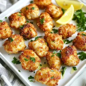 For these tasty lemon chicken bites, you need: - 1 lb chicken breast, cut into bite-sized pieces - 2 tablespoons olive oil - 1 lemon (zest and juice) - 3 cloves garlic, minced - 1 teaspoon dried oregano - 1 teaspoon paprika - 1/2 teaspoon salt - 1/4 teaspoon black pepper - Fresh parsley, chopped (for garnish) These ingredients come together to create a bright, zesty flavor. The chicken breast keeps the dish light, while the lemon and garlic enhance the taste. To add more depth to your chicken bites, consider these extras: - A pinch of red pepper flakes for heat - Fresh herbs like thyme or rosemary for a fragrant touch - A splash of white wine for a tangy kick These options can elevate your meal and make it even more enjoyable. You will need a few key tools to make this dish: - Air fryer: This is the star of the show. It cooks the chicken quickly and gives it a crispy texture. - Mixing bowls: Use these to combine your marinade and coat the chicken. - Measuring spoons: Accurate measurements ensure the best flavor. - Tongs: These help you handle the chicken safely while cooking. Gathering these items before you start will make the cooking process smooth and easy. Enjoy creating your Air Fryer Lemon Chicken Bites! To start, grab a large mixing bowl. Add 2 tablespoons of olive oil. Then, zest and juice one lemon into the bowl. Next, add 3 cloves of minced garlic. This adds great flavor! Also, toss in 1 teaspoon of dried oregano and 1 teaspoon of paprika. Don’t forget 1/2 teaspoon of salt and 1/4 teaspoon of black pepper. Mix everything well. This marinade will make your chicken tasty and juicy. Now, take 1 pound of chicken breast, cut into bite-sized pieces. Place the chicken in the bowl with the marinade. Toss the chicken until every piece is coated. This step is key for flavor. Cover the bowl and place it in the fridge. Let it marinate for at least 30 minutes. If you have time, let it sit for up to 2 hours. The longer you marinate, the better the flavor! Preheat your air fryer to 375°F (190°C). Once it's ready, take the marinated chicken out of the fridge. Place the chicken in the air fryer basket in a single layer. If you have a small air fryer, you may need to cook in batches. Cook the chicken for 10 to 12 minutes. Be sure to shake the basket halfway through cooking. This helps the chicken cook evenly. When done, the chicken should be golden brown and reach an internal temperature of 165°F (74°C). Finally, remove the chicken and garnish it with fresh parsley before serving. Enjoy your meal! To get juicy chicken bites, start with fresh chicken breast. Cut it into even pieces. This helps them cook at the same rate. Marinate the chicken for at least 30 minutes. If you have time, let it sit for two hours. This extra time adds great flavor. Set your air fryer to 375°F (190°C). Cooking times can change based on your air fryer. Check the chicken after 10 minutes. It should be golden brown and reach 165°F (74°C) inside. If it is not done, add a few more minutes. You can change the taste of your chicken bites easily. Want them spicier? Add red pepper flakes to the marinade. If you like herbs, mix in fresh thyme or basil. You can even swap the lemon for lime for a different twist. Always taste the marinade before adding the chicken. This way, you can adjust the flavors to your liking. If you have a lot of chicken, cook in batches. Put a single layer in the air fryer. This lets the hot air flow around each piece. If you overcrowd the basket, the chicken won't cook evenly. Once one batch is done, keep it warm in the oven. Set it to a low heat while you finish the rest. This keeps everything hot and tasty! {{image_2}} If you love heat, try making spicy lemon chicken bites. Just add some cayenne pepper or red pepper flakes to your marinade. Start with 1/4 teaspoon and taste it. Adjust based on your spice level. The heat will mix beautifully with the lemon. This kick adds flavor and makes the dish exciting. For a herby twist, add fresh herbs to the mix. Consider using thyme, rosemary, or basil. Chop up about 1 tablespoon of your chosen herb and mix it into the marinade. This adds depth and freshness. The herbs will give the chicken an aromatic quality. You can even combine herbs for a unique taste. You can switch out chicken breast for other proteins. Chicken thighs work well for a juicier bite. If you want a lighter option, try turkey breast. You can also use tofu for a vegetarian meal. Just make sure to adjust cooking times slightly. Keep the same marinade for great flavor. This way, everyone can enjoy the dish. To store leftover chicken bites, let them cool completely. Place them in an airtight container. This helps keep the chicken fresh and tasty. You can store them in the fridge for up to three days. If you notice any bad smell, toss them out. To reheat the chicken, use your air fryer. Set it to 350°F (175°C). Heat for about 5-7 minutes. This method keeps them crispy. You can also use a microwave, but they may not stay crispy. If you choose the microwave, heat for about 1-2 minutes, checking often. You can freeze chicken bites for later. Make sure they are fully cooled first. Place them in a freezer bag, and squeeze out the air. Label the bag with the date. They will stay good for up to three months. To reheat from frozen, cook in the air fryer for about 10-12 minutes at 375°F (190°C), checking for doneness. Yes, you can use chicken thighs. They have more fat, which adds flavor. Thighs are also juicy and tender. Just cut them into bite-sized pieces like the breasts. You may need to adjust the cooking time slightly. Cook until the internal temperature reaches 165°F (74°C). Cooking chicken in an air fryer takes about 10 to 12 minutes. This time may vary slightly based on the size of your pieces. Always check the internal temperature. It should reach 165°F (74°C) for safe eating. Shake the basket halfway through cooking for even results. Many sauces go great with lemon chicken bites. Here are a few good options: - Honey mustard - Garlic aioli - Tzatziki sauce - Barbecue sauce - Spicy ranch Each sauce brings its own flavor. Choose one that fits your taste! In this article, we explored how to make Air Fryer Lemon Chicken Bites. We discussed the main ingredients needed, plus ways to enhance their flavor. I walked you through each step, from marinating to air frying, while offering tips for the best results. You can even adjust recipes to create spicy or herb-infused bites. Remember, proper storage helps keep leftovers fresh. Enjoy these tasty bites and try new variations. Cooking can be easy and fun!