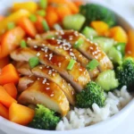 To make a tasty chicken rice bowl, gather these items: - 2 cups cooked jasmine rice - 2 boneless, skinless chicken breasts - 4 cloves garlic, minced - 2 tablespoons olive oil - 1 tablespoon soy sauce - 1 tablespoon honey - 1 teaspoon ginger, grated - 1 teaspoon sesame oil - 2 green onions, chopped - 1 cup mixed vegetables (like bell peppers, broccoli, and carrots) - Salt and pepper to taste - Sesame seeds for garnish You will need some basic tools: - A mixing bowl for marinating - A non-stick skillet for cooking - A sharp knife for slicing - A cutting board for prep - Measuring spoons for accuracy Add some flair with these garnishes: - Extra chopped green onions - Sliced red chili for heat - A drizzle of extra soy sauce - Fresh cilantro for a pop of flavor {{ingredient_image_1}} To start, we need to make the chicken marinade. Grab a bowl and add these ingredients: - 2 cloves of minced garlic - 2 tablespoons olive oil - 1 tablespoon soy sauce - 1 tablespoon honey - 1 teaspoon grated ginger - 1 teaspoon sesame oil Mix them well. This blend adds great flavor. Now, add the two boneless, skinless chicken breasts. Make sure they are coated fully in the marinade. Cover the bowl and let it sit for at least 30 minutes. If you have time, let it marinate for up to 2 hours in the fridge. The longer it sits, the better the flavor. Once your chicken is marinated, it's time to cook it. Heat a non-stick skillet over medium-high heat. When hot, add the chicken breasts. Cook each side for about 6-7 minutes. Look for a golden-brown color. You want the chicken fully cooked. To check, slice into the thickest part. If the juices run clear, you are good to go. Once cooked, take it off the heat. Let the chicken rest for a few minutes before slicing. This helps keep it juicy. Now, letâs move on to the vegetables. In the same skillet, add any remaining minced garlic. Stir it for about 30 seconds. This brings out its flavor. Then add 1 cup of mixed vegetables like bell peppers, broccoli, and carrots. Stir-fry them for about 5 minutes. They should be tender but still crisp. Season with salt and pepper to taste. This adds a nice touch. To get juicy chicken, use boneless, skinless breasts. Marinate them for 30 minutes. For more flavor, let them sit up to 2 hours. Heat your skillet to medium-high. Cook chicken for 6-7 minutes on each side. Look for a golden brown color. Use a meat thermometer to check if itâs 165°F. Let the chicken rest before slicing. This keeps it moist and tender. Garlic is key in this dish. Use fresh garlic for the best taste. Add ginger for a nice kick. The mix of soy sauce and honey gives a sweet and salty flavor. Donât skip the sesame oil; it adds a nutty taste. You can also add a splash of lime juice for brightness. Experiment with your favorite herbs, like cilantro or basil, to add freshness. Start with a scoop of jasmine rice in a bowl. Lay the sliced chicken on top. Add the stir-fried veggies for color and crunch. Drizzle any leftover garlic sauce from the pan over everything. Finish with chopped green onions and sesame seeds. For a fun twist, serve with pickled vegetables. Enjoy this dish warm for the best flavor! Pro Tips Marinate for Maximum Flavor: Allowing the chicken to marinate for at least 1 hour will deepen the flavors. If time permits, marinate overnight for even better results. Perfectly Cooked Chicken: Use a meat thermometer to check for doneness. The chicken should reach an internal temperature of 165°F (75°C) for safety and optimal juiciness. Customize Your Vegetables: Feel free to mix and match your favorite veggies. Seasonal vegetables or frozen mixes can also work well in this dish. Garnish for Presentation: A sprinkle of sesame seeds and freshly chopped green onions not only adds flavor but also enhances the visual appeal of your dish. {{image_2}} You can swap chicken for other proteins. Try using shrimp, beef, or pork. Each protein brings a new flavor. For shrimp, cook them quickly to keep them tender. Beef should be thinly sliced and marinated for the best taste. Pork can be used in a similar way to chicken. The key is to adjust cooking times for each protein. If you want a meatless meal, there are great options. Tofu works wonderfully in this dish. Press the tofu to remove excess water. Then, cut it into cubes, marinate, and cook as you would chicken. Tempeh is another tasty choice. It absorbs flavors well and adds a hearty texture. You can also use mushrooms for a rich, umami flavor. The sauce can change the whole dish. A spicy Sriracha sauce adds heat. You can mix it with soy sauce for a kick. For a sweet twist, try teriyaki sauce. It adds a sticky sweetness that complements the rice. You can also go for a citrus marinade with orange or lime juice. This gives a fresh taste and brightens the meal. Feel free to mix and match sauces based on your mood! After your meal, let the chicken rice bowl cool. Use an airtight container to keep leftovers fresh. Store in the fridge for up to three days. This helps keep the flavors intact and the chicken juicy. If you have extra garlic sauce, store it separately in a small container. To reheat, place your chicken rice bowl in the microwave. Heat it for one to two minutes. Stir halfway through for even warmth. You can also heat it on the stove. Just add a splash of water to keep it moist. Stir over low heat until everything is hot. If you want to save for later, freeze the chicken and rice separately. Use freezer-safe bags or containers. The rice can last up to a month in the freezer. The chicken stays good for about three months. When ready to eat, thaw in the fridge overnight before reheating. I recommend jasmine rice for this chicken rice bowl. Its fluffy and fragrant texture pairs well with the tender chicken and garlic sauce. Jasmine rice cooks nicely and absorbs flavors well. If you prefer, you can also use basmati rice or brown rice as alternatives. Each type offers a unique taste and texture that can enhance your meal. Yes, you can prepare chicken rice bowls in advance. Cook the chicken and vegetables, then store them in the fridge. Keep the rice separate to avoid sogginess. You can assemble the bowls when ready to eat. This method saves time and is great for meal prep. Just reheat everything before serving, and enjoy your tasty dish! To add heat, include more garlic or ginger in your marinade. You can also add red pepper flakes or sriracha for a spicy kick. Another option is to serve the dish with a spicy sauce on the side. Adjust the spice level to match your taste. Experiment to find the right balance that makes your chicken rice bowl exciting! The chicken rice bowl is easy to make and full of flavor. We covered all the key ingredients, from chicken to garnishes. You learned step-by-step how to marinate chicken, cook it well, and stir-fry vibrant veggies. I shared tips for perfect chicken and fun serving ideas. Donât forget the tasty variations and storage tips I listed. This dish allows you to get creative and enjoy fresh meals. Keep experimenting to find your favorite twist on this recipe!