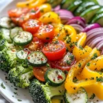 - 1 cup bell peppers (red, yellow, green), sliced - 1 cup zucchini, sliced - 1 cup broccoli florets - 1 cup cherry tomatoes, halved - 1 small red onion, thinly sliced - 2 tablespoons olive oil - 1 teaspoon dried oregano - ½ teaspoon smoked paprika - Salt and pepper to taste - Fresh parsley for garnish When I create my sautéed vegetables, I always choose colorful options. Bell peppers in red, yellow, and green add vibrancy. Zucchini brings a nice texture and flavor. Broccoli florets are not just pretty; they pack a nutritional punch. Cherry tomatoes add sweetness and juiciness to the dish. Red onion gives a subtle sharpness that balances everything out. For cooking, I prefer olive oil. It has heart-healthy fats and adds a nice flavor. Dried oregano gives an earthy taste, while smoked paprika adds a hint of warmth. A pinch of salt and pepper enhances all flavors. If you want to impress, fresh parsley makes a great garnish. It adds a pop of green and freshness. These ingredients not only taste great together; they also create a dish that looks beautiful on your plate. {{ingredient_image_1}} Start by washing all your veggies well. I recommend running them under cold water. This helps remove dirt and any chemicals. For the bell peppers, cut off the tops and slice them into thin strips. For zucchini, slice them into half-moons. Cut the cherry tomatoes in half for even cooking. For the broccoli, break off small florets. Uniform sizes matter. When veggies are the same size, they cook evenly. You don’t want some to be mushy while others are still hard. Next, grab a large skillet and heat it over medium-high heat. Pour in two tablespoons of olive oil. Let the oil warm for a minute. Start with the red onion and minced garlic. Add them first and sauté for 2-3 minutes. Stir them often until the onion looks translucent. This step builds flavor. Then, add the bell peppers and zucchini. Cook these for about 4-5 minutes. Keep stirring so they soften but don't lose their crunch. Finally, toss in the broccoli florets and cherry tomatoes. Add the dried oregano, smoked paprika, salt, and pepper. Cook everything for another 3-4 minutes. You want the broccoli to be bright green and tender. For the perfect texture, keep an eye on the cooking time. Veggies should look vibrant and not mushy. A good rule is to taste as you go. This way, you can stop cooking when they’re just right. If you find they are browning too fast, lower the heat. This will help keep their shape and color. Enjoy your colorful dish! - Minimal oil usage: Use just enough olive oil to coat the pan. About two tablespoons work well for this dish. Too much oil adds extra calories, so stick to this amount. - Avoiding overcooking: Cook the vegetables until they are tender but still bright. Overcooked veggies lose nutrients and crunch. Aim for a total cooking time of about 10 to 12 minutes. - Key spices to try: Dried oregano and smoked paprika pack a punch. Oregano adds earthiness, while smoked paprika gives a nice depth. Feel free to experiment with your favorite spices, too! - Importance of fresh ingredients: Fresh veggies taste better and provide more nutrients. Choose colorful, crisp vegetables for maximum flavor and health benefits. - Serving suggestions: Serve the sautéed vegetables warm, either on their own or over grains like rice or quinoa. This adds texture and heartiness to your meal. - Plate garnishing techniques: Finish with fresh parsley for a pop of color. A small sprinkle can brighten the dish and make it look inviting. Arrange the veggies in a colorful pattern to impress your guests! Pro Tips Colorful Presentation: Arrange the vegetables in a rainbow pattern on the serving plate to enhance visual appeal. Fresh Herbs: Experiment with different herbs like basil or thyme for varied flavors and aromas. Meal Prep Friendly: Chop and store the vegetables in advance to save time during busy weekdays. Leftover Magic: Use any leftover veggies in an omelette or as a topping for pizza for a quick meal. {{image_2}} You can mix different vegetables based on what's in season. Seasonal veggies add freshness to your meal. For a bright dish, use bell peppers, zucchini, and cherry tomatoes. You can also add sturdy vegetables like carrots or cauliflower. They hold up well during cooking. Delicate veggies, like spinach or mushrooms, need less time. Add them in the last few minutes so they don’t wilt too much. For more flavor, think about adding protein. You can toss in cooked chicken, shrimp, or tofu. This makes the dish heartier. You can also explore different cuisines. For a Mediterranean twist, try adding olives or feta cheese. If you want an Asian flair, use soy sauce or sesame oil. These changes keep your meals exciting and full of flavor. You can serve sautéed vegetables in many ways. Pair them with grains like rice, quinoa, or couscous. This adds texture and makes a complete meal. Another fun way is to serve them in a wrap or a taco. You can also make a colorful salad with the sautéed veggies on top. Garnish with fresh parsley for a pop of color and taste. These ideas help you enjoy your healthy sautéed vegetables in new ways. To keep your sautéed vegetables fresh, use airtight containers. Glass or BPA-free plastic works best. Make sure the container seals tightly. Place the cooled veggies in the container, leaving some space at the top. Store them in the fridge. They will stay fresh for up to three days. When reheating, aim to keep the texture nice. Use a skillet over medium heat to heat them. Stir often for even warming. You can also use the microwave. Heat them in short bursts of 30 seconds. Check often to avoid steaming them too much. Aim for a temperature of 165°F to ensure they are safe to eat. Freezing sautéed vegetables is easy. Let them cool completely first. Then, place them in freezer-safe bags or containers. Remove as much air as possible to prevent freezer burn. They can last for up to three months in the freezer. To thaw, place them in the fridge overnight. You can also use the microwave for quick thawing. Just remember, thawing in the microwave can change the texture. You should choose vegetables with a firm texture. Bell peppers, zucchini, broccoli, cherry tomatoes, and red onions work great. - Bell Peppers: They add color and sweetness. They cook quickly and stay crisp. - Zucchini: This veggie softens nicely, adding a lovely texture. - Broccoli: It keeps its bright color and nutrients when sautéed. - Cherry Tomatoes: These burst with flavor and add juiciness. - Red Onion: This onion offers a mild flavor that sweetens when cooked. These veggies create a rainbow of flavors and nutrients in your dish. To keep your sautéed vegetables crisp, focus on moisture control. - Heat the Skillet: Always start with a hot skillet. This cooks the veggies quickly and helps them brown. - Don’t Overcrowd: Cook in batches if needed. This allows steam to escape. - Use a Dry Surface: Make sure your veggies are dry before cooking. Excess water causes sogginess. - Stir Often: Keep stirring to promote even cooking and avoid burning. These tips will help you serve a perfect veggie medley every time. Yes, you can use frozen vegetables! They are convenient and can be just as nutritious as fresh ones. - Thaw First: Thaw your frozen veggies in the fridge overnight or microwave them briefly. This helps remove excess moisture. - Cook on High Heat: Use high heat to cook frozen veggies. This helps them crisp up instead of getting mushy. - Adjust Cooking Time: Frozen veggies may take a bit longer to cook. Keep an eye on them to avoid overcooking. Using frozen veggies can save time while still delivering a tasty dish. Sautéing vegetables is easy with the right ingredients and methods. You learned about essential veggies like bell peppers, zucchini, and broccoli. Using olive oil and key seasonings makes a big difference in flavor. Remember to slice uniformly and avoid overcooking for a perfect texture. Get creative with different veggie mixes and garnishes, too. Proper storage and reheating can keep your dishes tasting fresh. Enjoy your flavorful sautéed veggies any time!