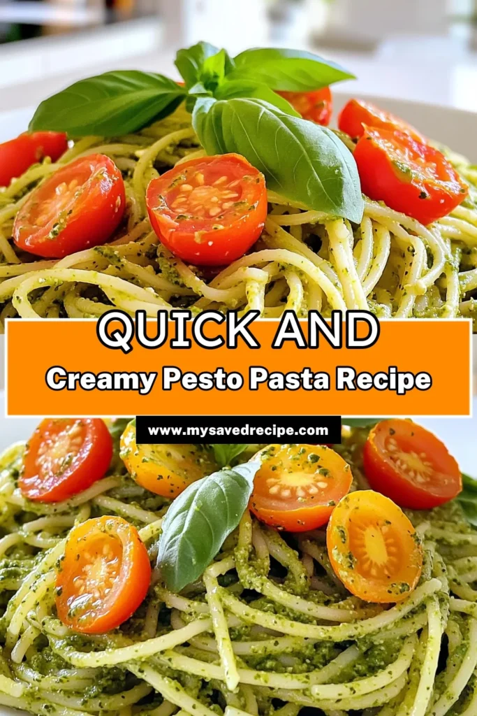 Whip up a deliciously quick Minute Ricotta Pesto Pasta in just 20 minutes! This vibrant dish combines fresh basil, creamy ricotta, and nutty pine nuts, making it a delightful meal for any night. Perfect for busy cooks looking for tasty recipes, this pasta is both easy to make and bursting with flavor. Click to explore the full recipe and bring this delightful dish to your dinner table! #PastaRecipes #QuickMeals #HealthyEating #RicottaPesto