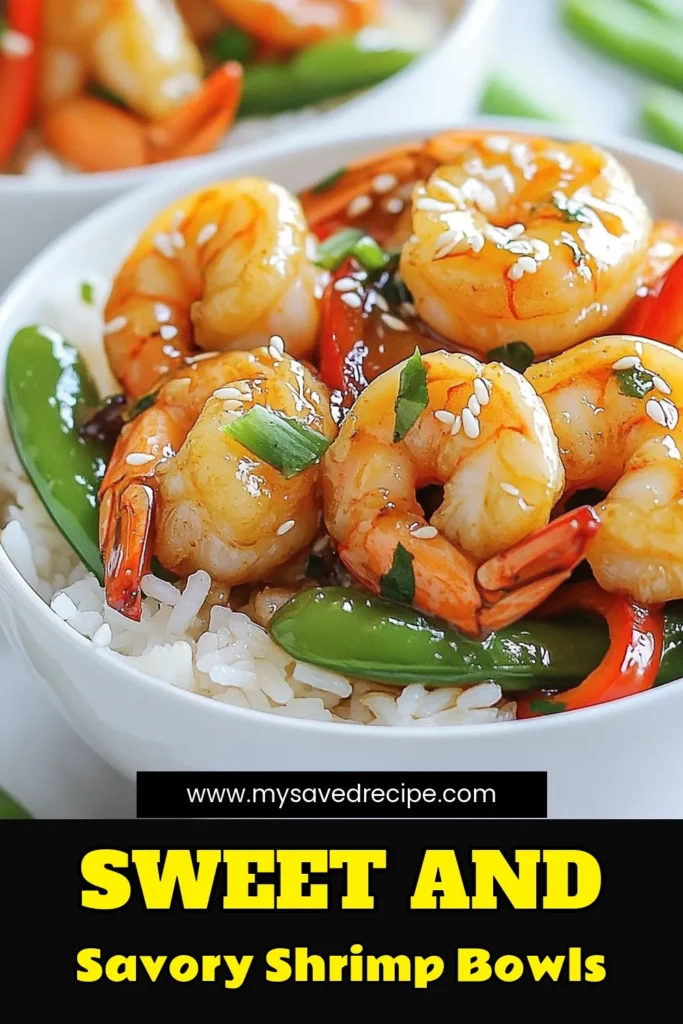 Discover a delectable and nutritious meal with these Honey Garlic Shrimp Bowls! This easy shrimp recipe combines juicy honey garlic shrimp, crisp veggies, and fluffy jasmine rice for a quick seafood meal ready in 30 minutes. Perfect for a healthy shrimp dinner any day of the week. Try this shrimp bowls recipe tonight and elevate your dinner experience! Save this pin for your next meal inspiration! #HoneyGarlicShrimp #EasyShrimpRecipe #HealthyDinner #SeafoodMeal