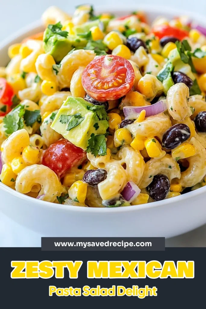 Discover the ultimate zesty pasta salad recipe with this Mexican Macaroni Salad! Packed with vibrant flavors from cherry tomatoes, black beans, and creamy avocado, this easy macaroni salad recipe is perfect for any occasion. With just a few simple ingredients, you can whip up a delicious side dish that’s not only nutritious but also fun to make. Save this recipe now to impress your guests at your next gathering! #MexicanMacaroniSalad #EasyMacaroniSalad #AvocadoMacaroniSalad #BlackBeanSalad