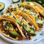 - Cooked brisket - Corn tortillas - Fresh corn kernels - Crumbled queso fresco - Mayonnaise - Lime juice - Chili powder - Garlic powder - Smoked paprika - Chopped fresh cilantro - Avocado - Salt and pepper When making street corn brisket tacos, each ingredient plays a key role. - Cooked brisket: Use shredded brisket for great flavor and texture. - Corn tortillas: Small, soft tortillas hold all the goodness. - Fresh corn kernels: Grilled or boiled corn adds sweetness and crunch. - Crumbled queso fresco: This cheese adds a creamy, salty bite. - Mayonnaise: It helps create a rich and smooth sauce. - Lime juice: Adds brightness and tang to the dish. - Chili powder: Provides a mild kick and earthy flavor. - Garlic powder: Enhances the overall taste with its savory notes. - Smoked paprika: Adds a hint of smokiness to the sauce. - Chopped fresh cilantro: It brings freshness and color to your tacos. - Avocado: Creamy slices complete the flavor profile. - Salt and pepper: Simple seasonings that tie everything together. Gather these ingredients to create a meal everyone will enjoy. Each one adds its own touch, turning simple tacos into a delightful feast. {{ingredient_image_1}} To make the street corn sauce, grab a small bowl. Add ¼ cup of mayonnaise. Squeeze in 1 tablespoon of fresh lime juice. Then, add 1 teaspoon of chili powder, ¼ teaspoon of garlic powder, and ¼ teaspoon of smoked paprika. Mix these well. Finally, add a pinch of salt and pepper. This creamy sauce adds flavor to the tacos. Next, it's time to warm the tortillas. Heat a dry skillet over medium heat. Place one corn tortilla in the skillet. Warm it for about 30 seconds. Flip it and warm the other side too. The tortillas should feel soft and pliable. Once warmed, stack them and cover with a clean kitchen towel to keep them warm. Now, let’s put the tacos together! Take a warm tortilla and add about ¼ cup of shredded brisket. On top of the brisket, add a generous spoonful of fresh corn kernels. Drizzle some of your street corn sauce over the corn. Repeat this for each tortilla. Don’t forget the garnishes! Sprinkle crumbled queso fresco over the tacos. Next, add slices of creamy avocado. Finish with a sprinkle of fresh cilantro. These toppings add more flavor and make the tacos pop with color. Serve your street corn brisket tacos right away. They taste best warm! You can place extra street corn sauce on the side for guests who want more. Consider serving with a fresh salad or tortilla chips for a complete meal. To shred brisket well, use two forks. Hold the piece of meat steady. Pull the forks apart to create shreds. This method works best when the brisket is warm. If it’s cold, heat it briefly in the oven. Shredding is easier with moist brisket. Always cut against the grain for tender pieces. For great corn, start with fresh ears. Prep the corn by removing the husks and silk. Soak the corn in water for about 30 minutes. This helps it stay moist on the grill. Preheat your grill to medium-high heat. Grill the corn for about 10 minutes, turning often. Look for char marks for the best flavor. Once grilled, cut the kernels off and use them in your tacos. To keep tortillas warm, wrap them in a clean kitchen towel. You can also heat them briefly in a skillet. This keeps them soft and pliable. Avoid stacking cold tortillas, as they can become hard. If you need to store them, place them in a sealed bag. Reheat them on a skillet before serving for the best taste. Pro Tips Use Fresh Corn: For the best flavor, opt for fresh corn kernels. Grilling them brings out their natural sweetness and adds a smoky depth to your tacos. Warm Your Tortillas: Warming the tortillas not only makes them pliable but also enhances their flavor. You can even wrap them in foil and warm them in the oven for a few minutes. Customize the Sauce: Feel free to adjust the street corn sauce ingredients to your taste. Adding a bit more lime juice or chili powder can give it a unique twist that suits your preference. Serve Fresh: These tacos are best served immediately. If you have leftovers, store the components separately to maintain freshness and reassemble just before serving. {{image_2}} You can make these tacos meat-free. Use grilled vegetables, black beans, or jackfruit. These options give great taste. For extra flavor, add cumin or smoked paprika in the mix. This keeps the dish fun and light. If you want to switch it up, try different proteins. Shredded chicken or pulled pork works well. You could also use fish or shrimp. Each protein adds a unique taste. Adjust cooking times based on the protein you choose. Toppings make tacos exciting. Swap crumbled queso fresco for feta or goat cheese. You can also use diced tomatoes or pickled onions. For a kick, add sliced jalapeños or hot sauce. Fresh lime wedges can brighten the flavors too. Each topping gives you a new taco experience. To keep leftover tacos fresh, wrap them in plastic wrap or foil. Place them in an airtight container. Store them in the fridge for up to three days. Make sure to keep the toppings separate. This prevents soggy tortillas. When you’re ready to eat, preheat your oven to 350°F. Remove toppings from the tacos. Place the tacos on a baking sheet. Heat them for about 10 minutes. This warms them through without making them too dry. You can also use a microwave. Heat each taco for about 30 seconds. If you want to freeze the tacos, make sure they are fully cooled first. Wrap each taco tightly in plastic wrap. Then, place them in a freezer-safe bag. They can last for up to three months in the freezer. To enjoy, thaw in the fridge overnight before reheating. I recommend using a tender cut of brisket, like point cut. This cut has more fat, which keeps the meat juicy. You can also use flat cut brisket for a leaner option. Just make sure it is cooked well and shredded nicely. Yes, you can make parts of this dish ahead. Cook and shred the brisket a day before. You can also prepare the street corn sauce ahead. Just store them in the fridge. Warm everything up before serving for the best taste. Some tasty sides are Mexican rice, refried beans, or a fresh salad. You could also serve tortilla chips with salsa or guacamole. These sides will add color and flavor to your meal. Yes, you can find gluten-free corn tortillas at many stores. Check the label to be sure they are made without wheat. This way, everyone can enjoy the tacos. To spice up the street corn sauce, add more chili powder or diced jalapeños. You could also try adding hot sauce to taste. This will give your sauce a nice kick. You can create delicious street corn brisket tacos with simple ingredients and steps. Start with cooked brisket, fresh corn, and tasty spices to build rich flavors. Don’t forget the street corn sauce that adds zest! With these tips, variations, and storage info, you can enjoy this dish any time. Whether you're feeding a crowd or just yourself, these tacos are a winner. Dive into this fun recipe and make it your own!