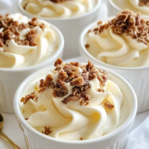 - 1 cup cream cheese, softened - 1/2 cup heavy whipping cream - 1/4 cup powdered erythritol (or preferred sweetener) - 1 teaspoon vanilla extract - 1/4 cup ground beef jerky, finely chopped - 1 tablespoon gelatin powder (optional) - Pinch of salt This recipe uses simple ingredients. First, we need cream cheese. It gives the mousse its rich, creamy base. Heavy whipping cream adds fluffiness and a smooth texture. Sweetener balances the flavors and keeps it low in carbs. Vanilla extract adds a warm flavor, making each bite delightful. Next, we have ground beef jerky. This unique twist gives the mousse a savory punch. It packs protein and adds a fun texture. If you want a thicker mousse, use gelatin. It helps bind everything together. Finally, a pinch of salt enhances all the flavors. Gather these ingredients before starting. Freshness matters, so use the best you can find. Now that you have everything ready, you can create this tasty dish. Enjoy the balance of sweet and savory in each spoonful! {{ingredient_image_1}} - Step 1: In a mixing bowl, combine 1 cup of softened cream cheese, 1/4 cup of powdered erythritol, and a pinch of salt. Beat with an electric mixer until the mix is smooth and creamy. This step sets the base of our mousse. - Step 2: In another bowl, whip 1/2 cup of heavy whipping cream until you see soft peaks. This step adds air and makes the mousse light and fluffy. - Step 3: Gently fold the whipped cream into the cream cheese mixture. Use a spatula to mix carefully, so you keep the fluffiness. - Step 4: If you want a thicker mousse, dissolve 1 tablespoon of gelatin powder according to package instructions. Fold this into the mixture for a firmer texture. - Step 5: Mix in 1/4 cup of finely chopped ground beef jerky. This adds a unique flavor and texture to the mousse. - Step 6: Spoon the mousse into serving glasses or bowls. Chill in the refrigerator for at least 30 minutes before serving. This step allows the flavors to blend well and the mousse to set. Enjoy this fun and savory treat! To make a great mousse, use softened cream cheese. This helps it blend smoothly. Cold cream cheese will clump and ruin your texture. When you whip the cream, aim for soft peaks. This means the cream should hold its shape but still be soft. Use a clean bowl and beaters to get the best results. When mixing, fold the whipped cream slowly into the cream cheese mix. This keeps air in and gives you fluffiness. For garnishing, top your mousse with more chopped beef jerky. You can also add a dollop of whipped cream for extra richness. The mousse works well with savory snacks, like cheese crisps or meat chips. You can also pair it with fresh veggies for a fun twist. Pro Tips Use High-Quality Jerky: Opt for premium beef jerky without preservatives for the best flavor and texture in your mousse. Chill Thoroughly: Ensure the mousse is chilled for at least 30 minutes to allow it to set and enhance the flavors before serving. Customize Sweetness: Adjust the amount of erythritol or your preferred sweetener to match your taste preferences. Garnish Creatively: Enhance presentation by topping with fresh herbs or a drizzle of sugar-free chocolate sauce along with the whipped cream. {{image_2}} You can enjoy this mousse even if you avoid dairy. For cream cheese, try using a dairy-free cream cheese. Nut-based cream cheese is a great choice. For heavy cream, use coconut cream. Chill a can of coconut milk overnight. Scoop out the cream for a rich texture. This will give you a creamy base without dairy. If you want to swap the sweetener, you have options. You can use stevia or monk fruit. Both are low-carb and sweet. Adjust the amount based on your taste. For a more natural sweetener, consider honey or maple syrup. Just know these will add some carbs. You can make this mousse even better with flavors. Cocoa powder adds a rich chocolate taste. Just mix in a tablespoon or two. If you want something fruity, a few drops of lemon or orange extract work well. You can also add spices like cinnamon or nutmeg for warmth. Get creative with your flavors! To keep your Minute Carnivore Cheesecake Mousse fresh, use airtight containers. Glass jars work great. They seal well and show off the pretty layers. If you use plastic, choose BPA-free containers. Always let the mousse cool before sealing. This helps avoid moisture buildup. Your mousse will stay fresh in the fridge for about three days. After that, it may lose some flavor and texture. If you see any signs of spoilage, like an off smell, throw it away. For the best taste, enjoy it within the first two days. Carnivore cheesecake mousse is a rich dessert that blends cream cheese with meat. It uses beef jerky for a unique flavor. This mousse is creamy and sweet, making it a fun twist on classic cheesecake. Yes, you can make this recipe ahead of time. It tastes even better after chilling. Just store it in the fridge, and it will be ready when you are. Using fresh meat is not recommended for this recipe. Fresh meat may not blend well and could affect the mousse's texture. Stick with jerky for the best results. To make it thicker without gelatin, use more cream cheese. You can also whip the cream longer. This will add more air and firmness to the mousse. You can use various toppings to enhance your mousse. Consider more chopped jerky, a dollop of whipped cream, or even a sprinkle of cocoa powder. Get creative and enjoy! This blog post explains how to make a unique carnivore cheesecake mousse. You learned the ingredients, steps to prepare, and tips for success. We also explored storage and variations for different diets. In conclusion, this mousse is versatile and can fit many tastes. It’s easy to whip up and fun to serve. Enjoy experimenting with flavors and toppings to make it your own!