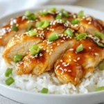 For this Chinese honey garlic chicken breast, you need: - 2 boneless, skinless chicken breasts - ¼ cup honey - 3 tablespoons soy sauce (low sodium) - 4 cloves garlic, minced - 1 tablespoon freshly grated ginger - 1 tablespoon rice vinegar - 1 tablespoon sesame oil - 1 teaspoon cornstarch mixed with 2 tablespoons water (slurry) - ½ teaspoon black pepper You can enhance your dish with: - 2 scallions, chopped (for garnish) - Sesame seeds (for garnish) - Cooked rice (for serving) If you don't have certain items, try these swaps: - Use chicken thighs for a juicier bite. - Replace honey with maple syrup for a different sweetness. - Use tamari instead of soy sauce for a gluten-free option. - Swap rice vinegar with apple cider vinegar if needed. These ingredients bring balance and flavor to the dish. The honey adds sweetness, while soy sauce provides saltiness. Garlic and ginger give depth, making every bite special. Enjoy cooking! {{ingredient_image_1}} To start, you need to make the marinade. In a medium bowl, whisk together: - ¼ cup honey - 3 tablespoons soy sauce - 4 cloves garlic, minced - 1 tablespoon freshly grated ginger - 1 tablespoon rice vinegar - 1 tablespoon sesame oil - ½ teaspoon black pepper This blend gives your chicken a sweet and savory flavor. After mixing, place the chicken breasts in a resealable bag or a shallow dish. Pour the marinade over the chicken. Seal the bag or cover the dish. Let the chicken marinate in the fridge for at least 30 minutes. For deeper flavor, you can leave it for up to 2 hours. Next, preheat your oven to 375°F (190°C). Line a baking dish with parchment paper for easy cleanup. Remove the chicken from the marinade, but save that flavorful liquid for later. Place the chicken breasts in the prepared baking dish. Bake in the oven for 25-30 minutes. Check the chicken's internal temperature; it should reach 165°F (75°C) to be safe to eat. After baking, let the chicken rest for 5 minutes before slicing. Resting helps keep the chicken juicy. While the chicken bakes, let’s make the sauce. Transfer the reserved marinade to a small saucepan over medium heat. Bring it to a simmer, stirring often. After a few minutes, add a cornstarch slurry made from 1 teaspoon of cornstarch mixed with 2 tablespoons of water. Stir constantly until the sauce thickens, which should take about 2-3 minutes. Once the chicken is done and rested, slice it. Drizzle the thickened sauce over the chicken, then sprinkle with chopped scallions and sesame seeds. This adds a nice touch and extra flavor. Enjoy your meal over a bed of cooked rice! To get the best taste from your Honey Garlic Chicken, follow these tips: - Marinate the chicken for at least 30 minutes. This step adds strong flavor. - For more depth, let it marinate up to 2 hours. You'll notice a big difference. - Use fresh garlic and ginger. They make the sauce vibrant and tasty. - Preheat your oven to the right temperature. This ensures even cooking. - Use a meat thermometer. Aim for 165°F (75°C) to avoid undercooked chicken. This dish pairs well with simple sides: - Serve the chicken on a bed of warm cooked rice. The rice absorbs the sauce. - Add steamed vegetables for color and nutrition. Broccoli or green beans work great. - Garnish with scallions and sesame seeds for a fresh look. It adds crunch too. - A light salad on the side can balance the meal. Try a cucumber salad for a cool bite. Avoid these pitfalls for the best results: - Don’t skip the marinating step. Skipping it means missing out on flavor. - Overcooking the chicken makes it dry. Keep an eye on the timer. - Forgetting to reserve marinade for the sauce is a common mistake. This sauce ties the dish together. - Not letting the chicken rest after baking can lead to dry meat. Give it a few minutes before cutting. By following these tips, you’ll achieve a flavorful and well-presented Honey Garlic Chicken that impresses everyone at the table! Pro Tips Marination Time: Allow the chicken to marinate for at least 2 hours for maximum flavor absorption, or even overnight if time permits. Temperature Check: Always use a meat thermometer to ensure the chicken reaches an internal temperature of 165°F (75°C) for safe consumption. Thick Sauce Tip: If you prefer a thicker sauce, let it simmer for an extra minute or two after adding the cornstarch slurry until you reach the desired consistency. Serving Suggestion: Pair the chicken with steamed broccoli or snap peas to add color and nutrition to your meal. {{image_2}} You can cook Honey Garlic Chicken in several ways. Baking is the easiest method. It keeps the chicken moist and flavorful. You can also grill it for a smoky taste. Simply marinate the chicken as usual, then grill for about 6-7 minutes on each side. Another option is stir-frying. This method cooks the chicken quickly and gives a nice char. Just slice the chicken into strips before cooking. Each method offers a unique texture and taste. You can easily change the flavor of Honey Garlic Chicken. To make it spicy, add red pepper flakes or sriracha to the marinade. This gives the dish a nice kick. For a sweeter version, increase the honey. You can also add orange juice or zest for a fruity twist. Mixing in a bit of hoisin sauce can add depth and richness. These simple changes keep the dish exciting and fun. Pairing your Honey Garlic Chicken with different sides can enhance the meal. Serve it over jasmine rice or brown rice for added texture. You might also try quinoa or cauliflower rice for a low-carb option. Steamed broccoli, snap peas, or carrots add color and nutrition. For crunch, sprinkle some crushed peanuts or cashews on top. Each side brings something new to the table and makes your meal more balanced. To store leftover honey garlic chicken, let it cool first. Place the chicken in an airtight container. Make sure to add any extra sauce on top. You can store it in the fridge for up to three days. This keeps the chicken moist and tasty. When you’re ready to eat, take the chicken from the fridge. You can reheat it in the microwave or oven. For the microwave, place the chicken on a plate and cover it with a damp paper towel. Heat it for 1-2 minutes. For the oven, preheat it to 350°F (175°C). Place the chicken in a baking dish and cover it with foil. Heat for about 10-15 minutes. This keeps the chicken juicy. If you want to save some for later, freezing is a great option. Wrap the chicken tightly in plastic wrap or foil. Then, place it in a freezer-safe bag. Make sure to label it with the date. The chicken stays good in the freezer for up to three months. When you’re ready to eat it, thaw it in the fridge overnight. Then, reheat as described above for best results. Yes, you can use chicken thighs. They add more flavor and stay juicy. Thighs are darker meat. This makes them tender and rich. They also absorb the marinade well. Just make sure to adjust cooking time. Thighs may need a bit longer to cook through. You can marinate chicken for at least 30 minutes. For best flavor, marinate for up to 2 hours. This helps the chicken soak up the tasty honey garlic sauce. If you marinate too long, the chicken can become mushy. So, stick to the time limit for great results. Honey Garlic Chicken pairs well with many sides. Here are some ideas: - Steamed broccoli - Fried rice - Stir-fried vegetables - Garlic mashed potatoes - A fresh salad These sides balance the sweet flavors of the chicken. They add color and nutrition to your meal. Enjoy mixing and matching them to find your favorite combo! In this blog post, we explored the key ingredients and steps to make Honey Garlic Chicken. You learned about marinating, cooking, and preparing the sauce. I shared tips for great flavor and how to avoid common mistakes. We also looked at different variations and how to store leftovers. Remember, cooking is fun and creative. Don’t hesitate to tweak the recipe to suit your taste. Enjoy your dish and make it your own!