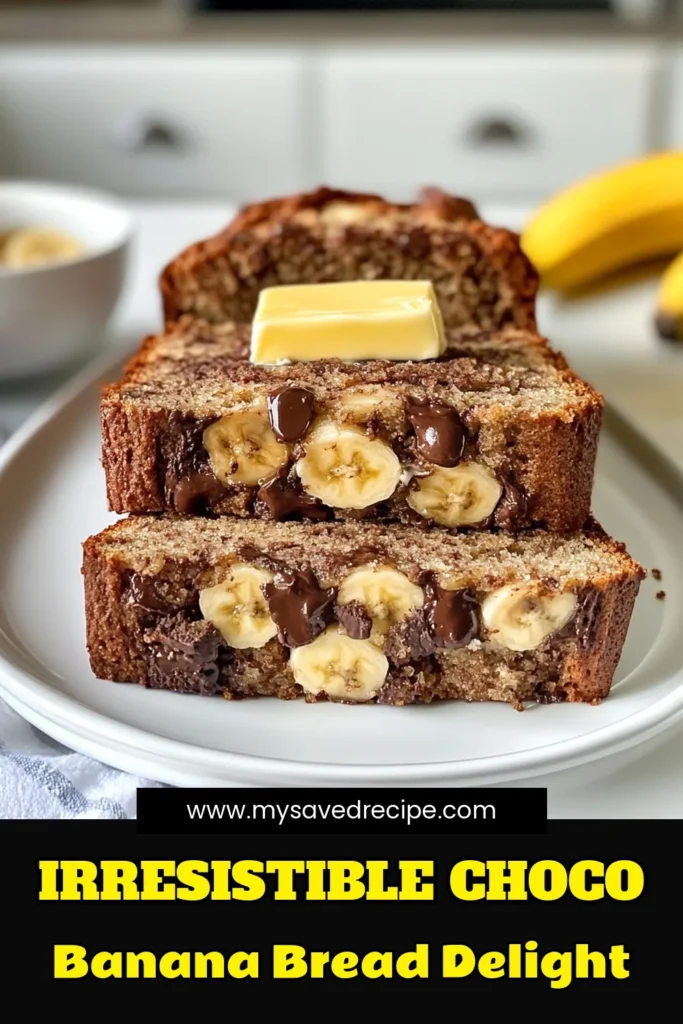Discover the joy of baking with this easy Chocolate Chip Banana Bread recipe! This delicious Choco-Banana Bread combines ripe bananas, melted coconut oil, and rich chocolate chips for a moist, flavorful treat. Perfect for breakfast or dessert, this Coconut Oil Banana Bread is sure to delight. Try this Banana Bread Recipe today and make your kitchen smell heavenly. Save this recipe for later and enjoy every slice! #ChocolateChipBananaBread #EasyBananaBread #ChocoBananaBread #BananaBreadRecipe