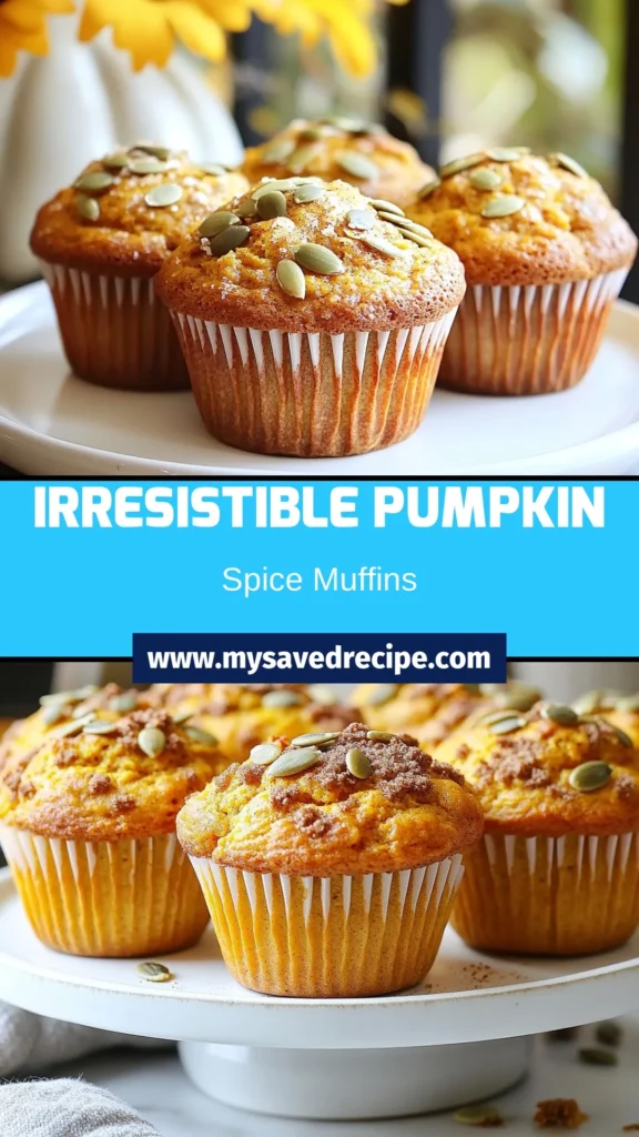 Indulge in these irresistible bakery-style pumpkin spice muffins, the perfect treat for your fall baking adventures. This easy pumpkin muffin recipe combines the warmth of spices with the richness of homemade pumpkin muffins. Whip up a batch for a cozy morning or an afternoon snack! Discover the joy of baking with this delightful recipe and savor the flavors of the season. Click to save and start your autumn baking today! #PumpkinSpiceMuffins #FallBakingRecipes #HomemadePumpkinMuffins #EasyPumpkinMuffinRecipe