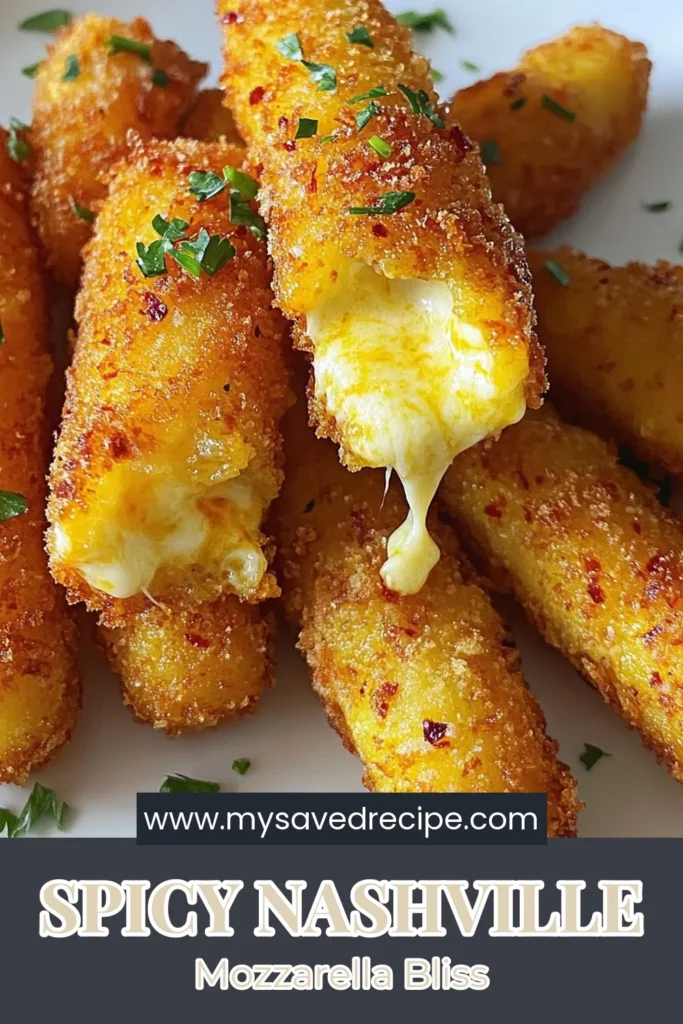 Craving a spicy snack? Try these Nashville hot mozzarella sticks! This spicy mozzarella sticks recipe combines crispy fried mozzarella with the irresistible kick of Nashville hot oil for a homemade mozzarella stick appetizer that's sure to impress. Easy to make and perfect for sharing, these crunchy delights are a game-changer for your next gathering. Don’t wait, save this recipe and spice up your snack game! #NashvilleHotMozzarellaSticks #SpicyMozzarellaSticks #HomemadeAppetizer #CrispyFriedMozzarella